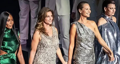 Наоми Кэмпбелл, Синди Кроуфорд, Кристи Терлингтон и Линда Евангелиста