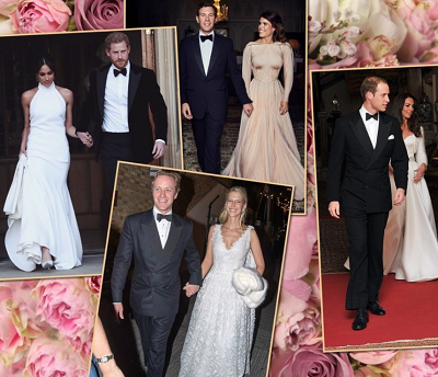 Принцесса Евгения, Джек Бруксбэнк, Кейт Миддлтон, принц Уильям, Меган Маркл, принц Гарри, Томас Кингстон, леди Габриэлла Кингстон