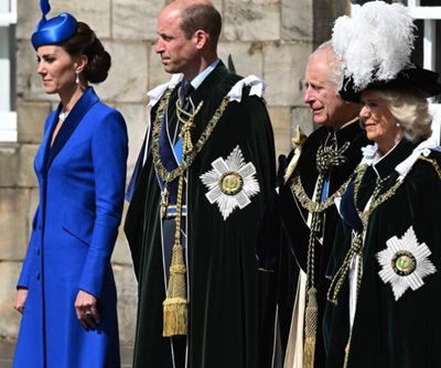 Принц Уильям, Кейт Миддлтон, королева Камилла, король Карл