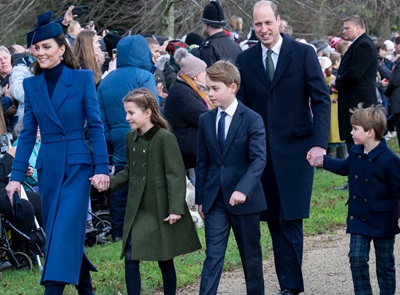 Принцесса Уэльская, принц Уильям, принц Джордж, принц Луи, принцесса Шарлотта, Кейт Миддлтон