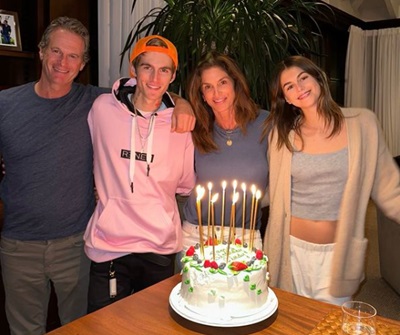 Ранде Гербер, Кайя Гербер, Синди Кроуфорд, Пресли Гербер