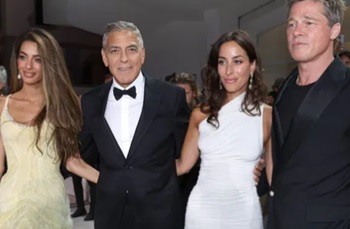 Джордж Клуни, Брэд Питт, Амаль Клуни, Инес де Рамон