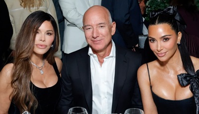 Лорен Санчес, Ким Кардашьян, Джефф Безос